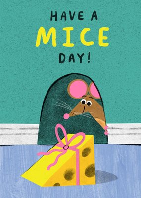 Have A Mice Day Illustrated Pun Birthday Card