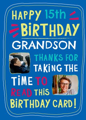 Happy Birthday Photo Upload Card