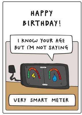 I know Your Age But I'm Not Saying Birthday Card