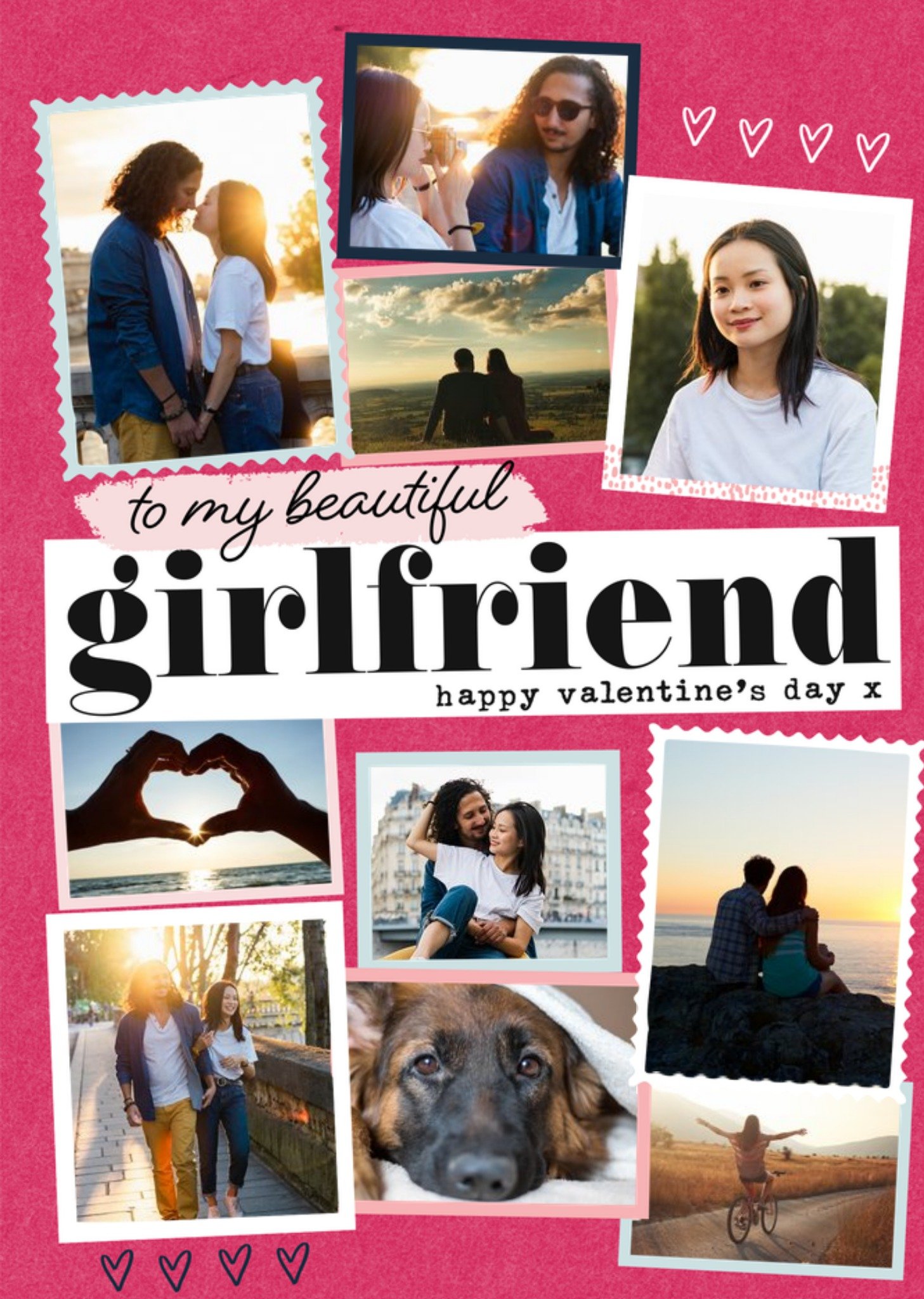 Moonpig To My Beautiful Girlfriend Photo Upload Valentine's Day Card