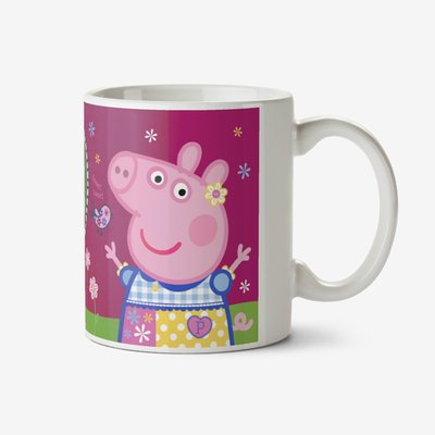 Peppa Pig In The Garden Photo Upload Mug