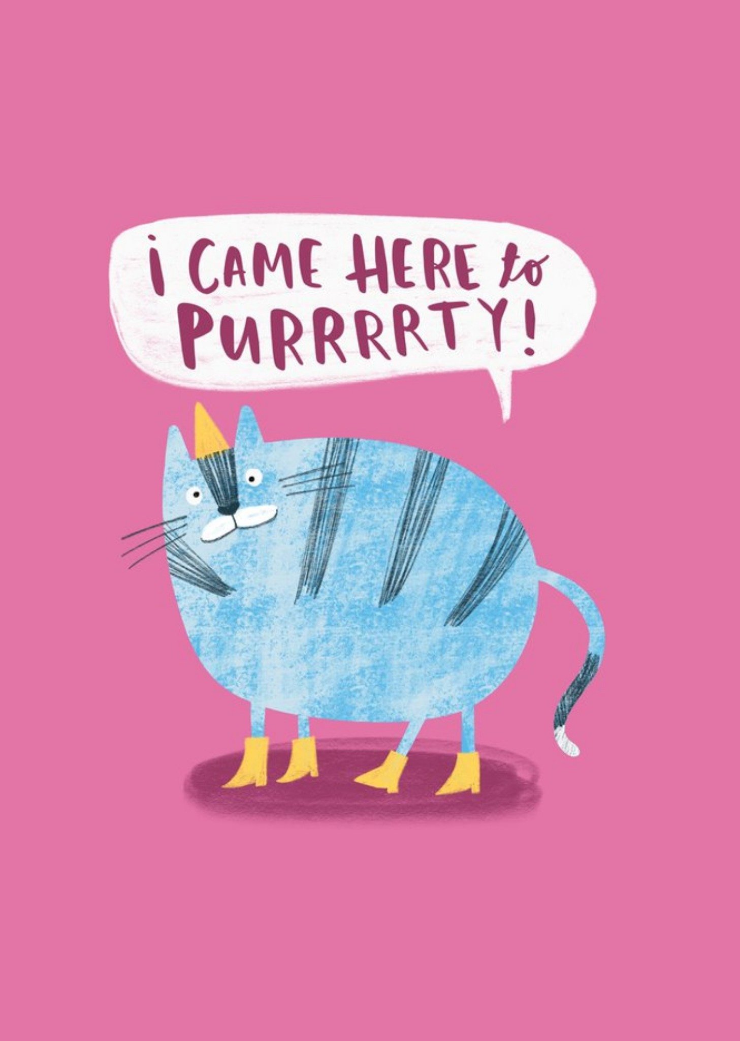 Moonpig I Came To Purrtay Funny Cat Card