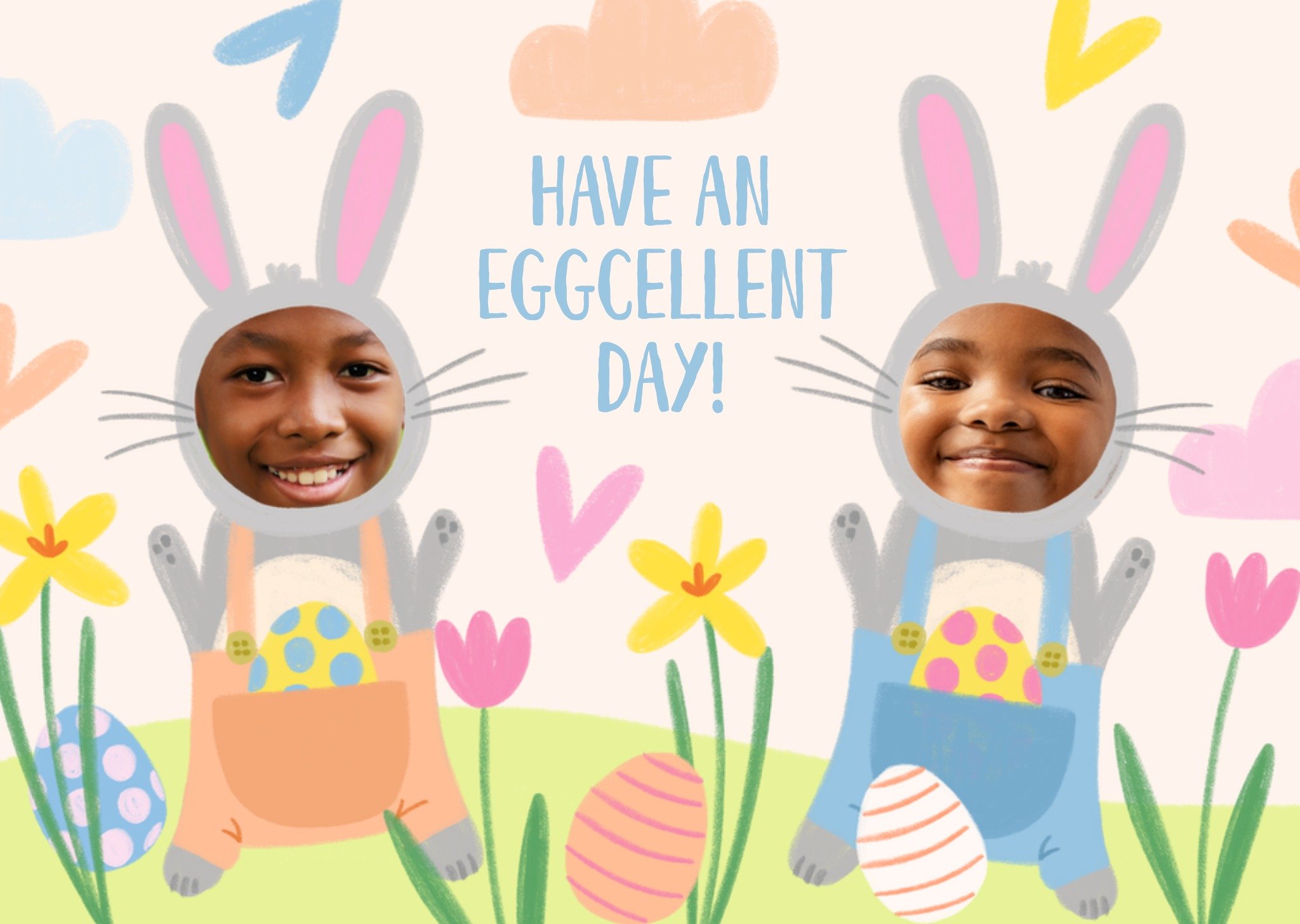 Moonpig Have An Eggcellent Day Photo Upload Easter Card