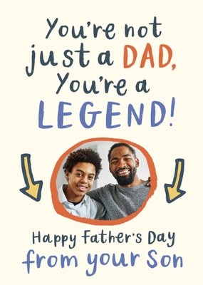 Dad You’re A Legend Photo Upload Father’s Day Card From Son