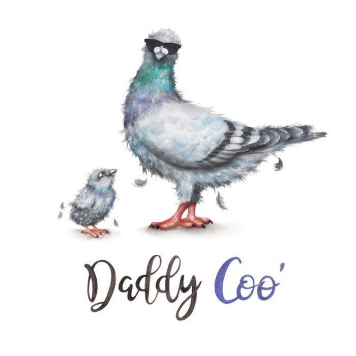 Pigeon Daddy Coo Card