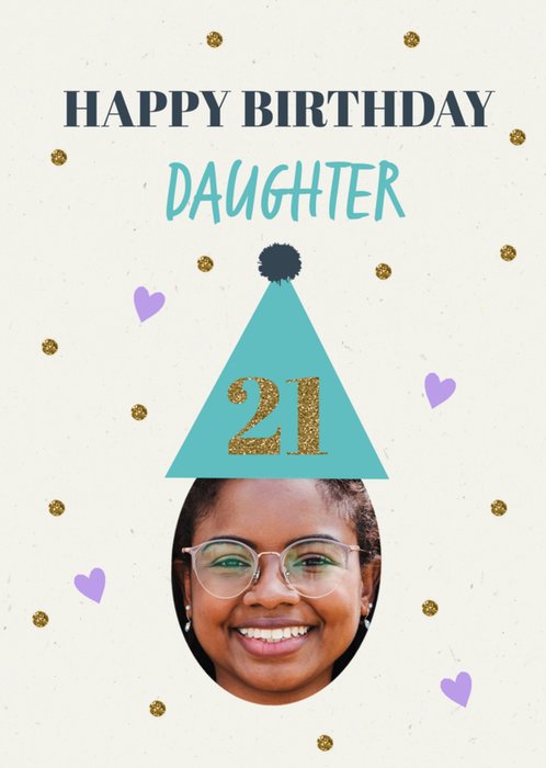 Happy Birthday Daughter 21 Photo Upload Birthday Card