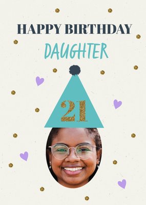 Happy Birthday Daughter 21 Photo Upload Birthday Card