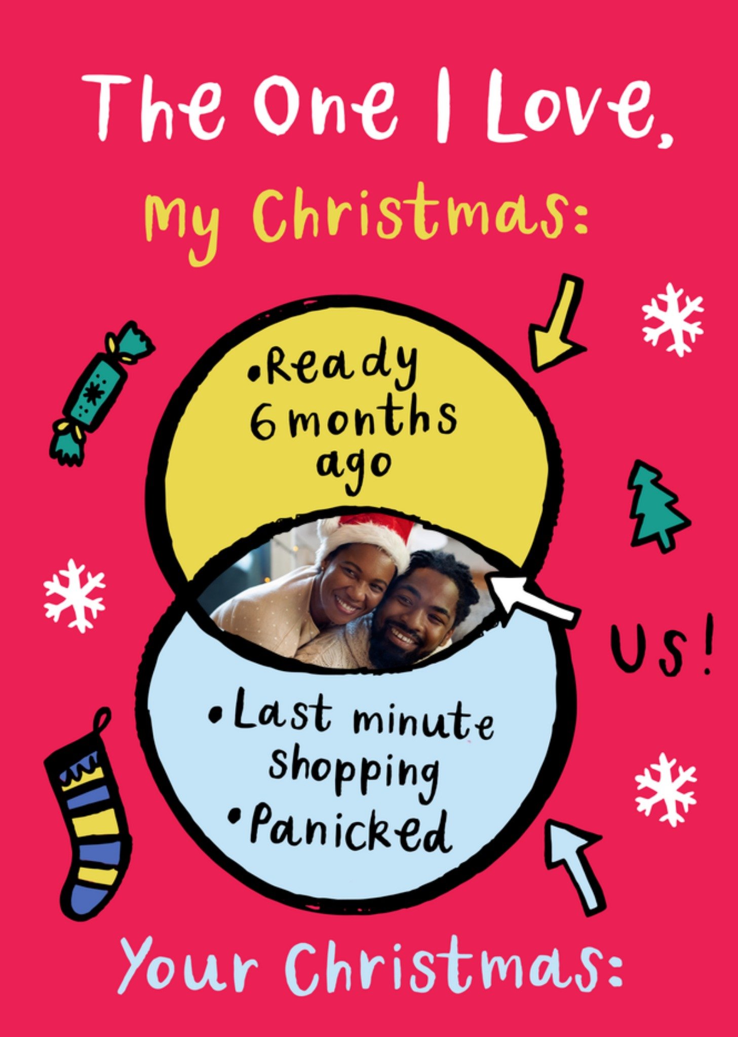 Moonpig My Christmas Vs Your Christmas Photo Upload One I Love Christmas Card