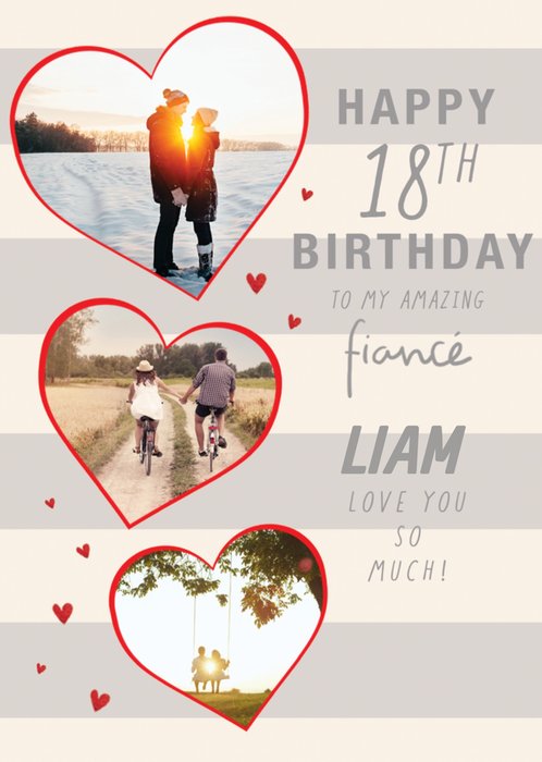 Clintons Fiancé Photo Upload Birthday Card