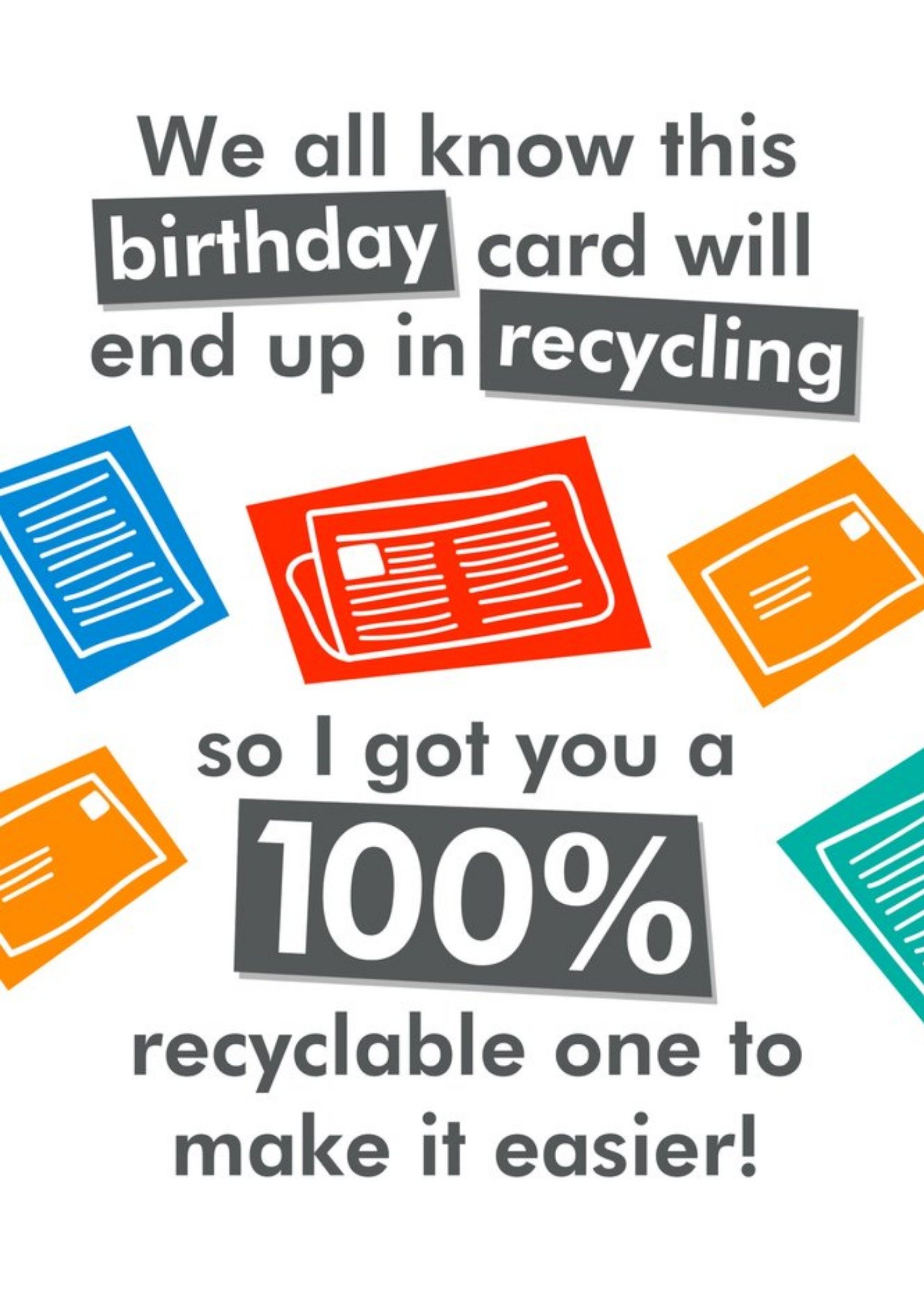 Moonpig Funny Completely Recyclable Birthday Card