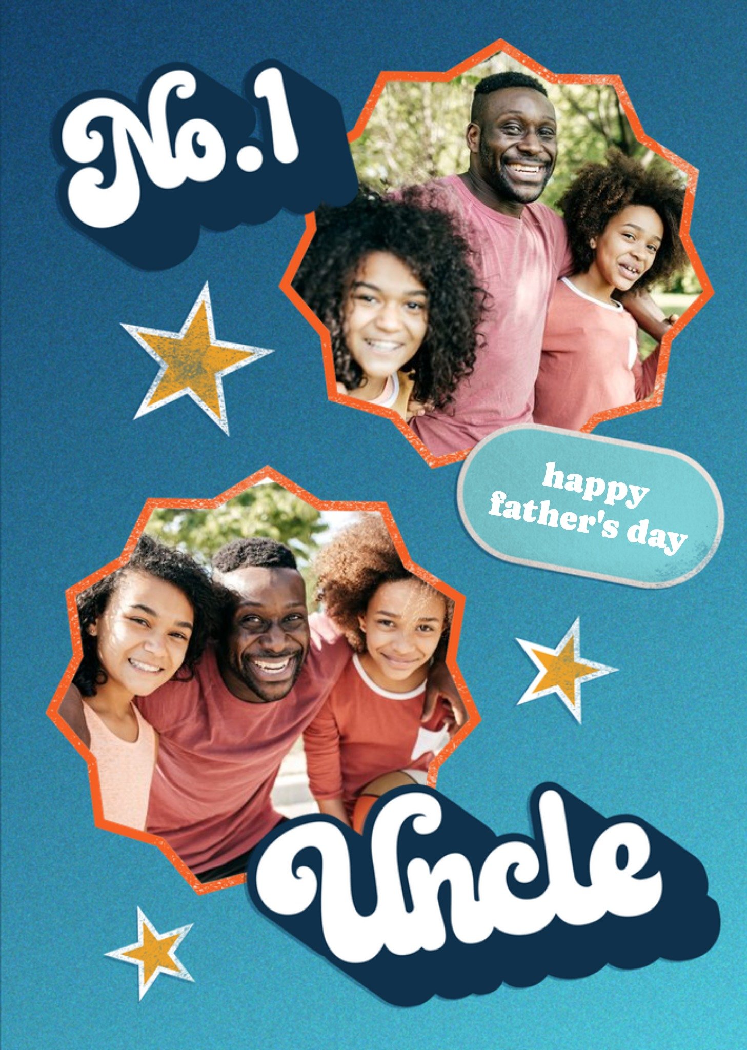 Moonpig No 1 Uncle Photo Upload Father's Day Card