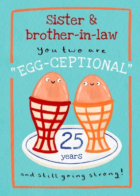 You Two Are Egg Ceptional Anniversary Card