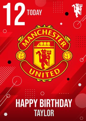 Man United Birthday Card