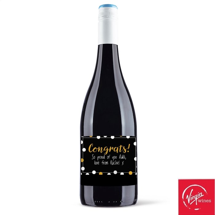 Virgin Wines Personalised Congratulations Merlot