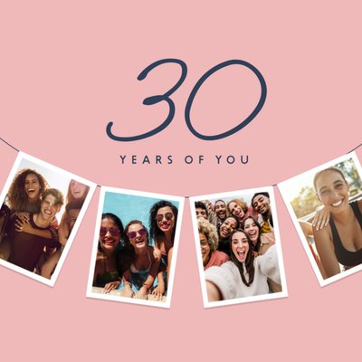 30 Years Of You Photo Upload Birthday Card