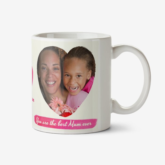 I Love My Mum Multi Heart Photo Upload Mug