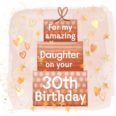 For My Amazing Daughter Personalised Age Birthday Card