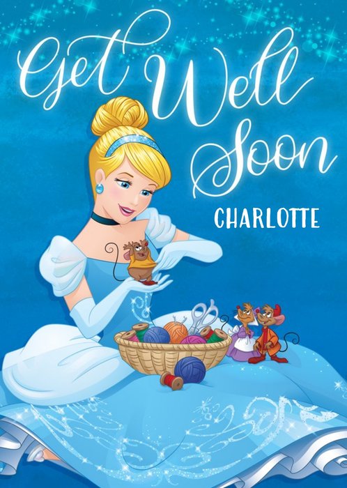 Personalised Get Well Soon Cinderella Card