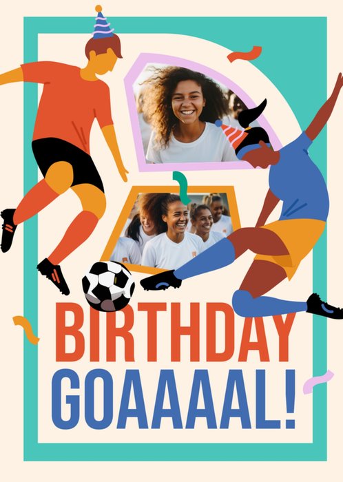 The Studio Collection Birthday Goaaaal Photo Upload Birthday Card