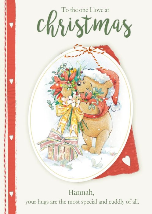 Disney Winnie The Pooh The One I Love Christmas Card