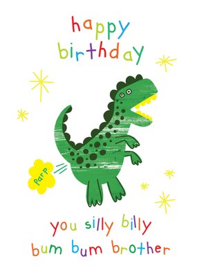 Objectables Silly Billy Bum Bum Brother Birthday Card