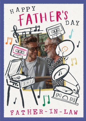 Happy Father’s Day Father-in-Law Photo Upload Card