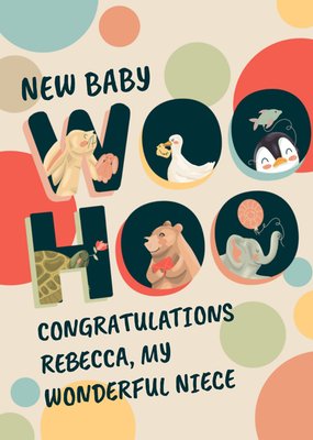 Woo Hoo New Baby Card