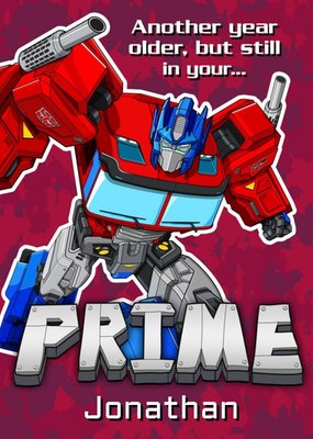 Transformers Still In Your Prime Birthday Card