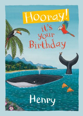 The Snail And The Whale Hooray It’s Your Birthday Illustrated Card