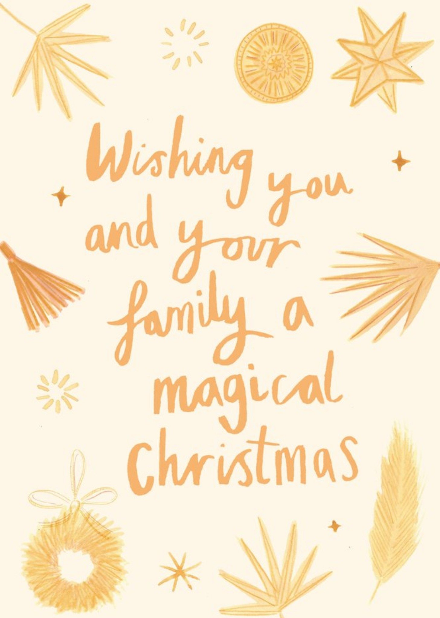 Moonpig Wishing You And Your Family A Magical Christmas Card