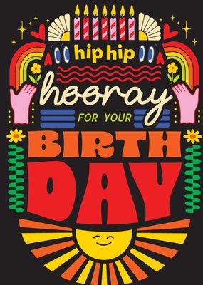 Objectables Hip Hip Hooray Birthday Card