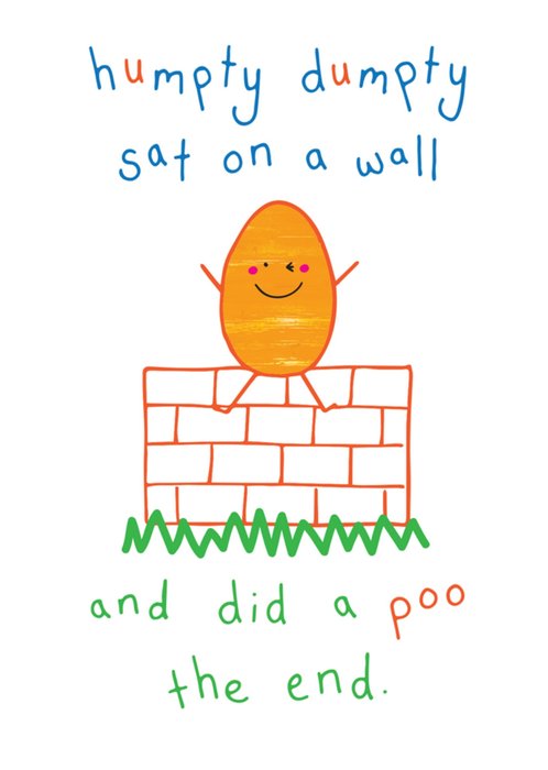 Objectables Humpty Dumpty Sat On A Wall Card