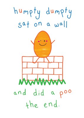 Objectables Humpty Dumpty Sat On A Wall Card