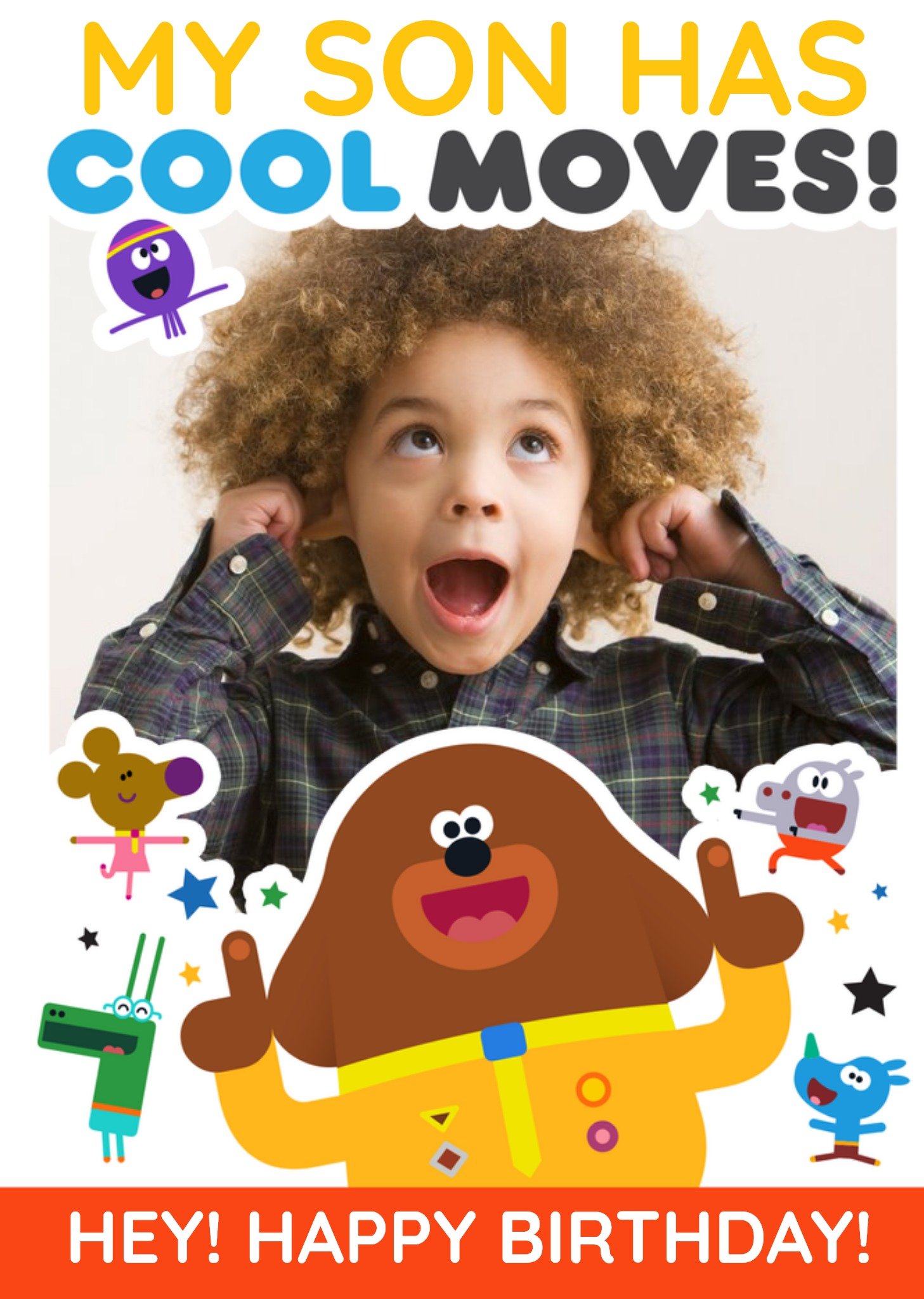Bbc Hey Duggee Son Birthday Photo Upload Card
