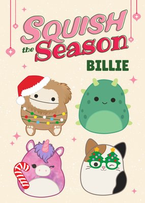 Squishmallows Squish The Season Christmas Card