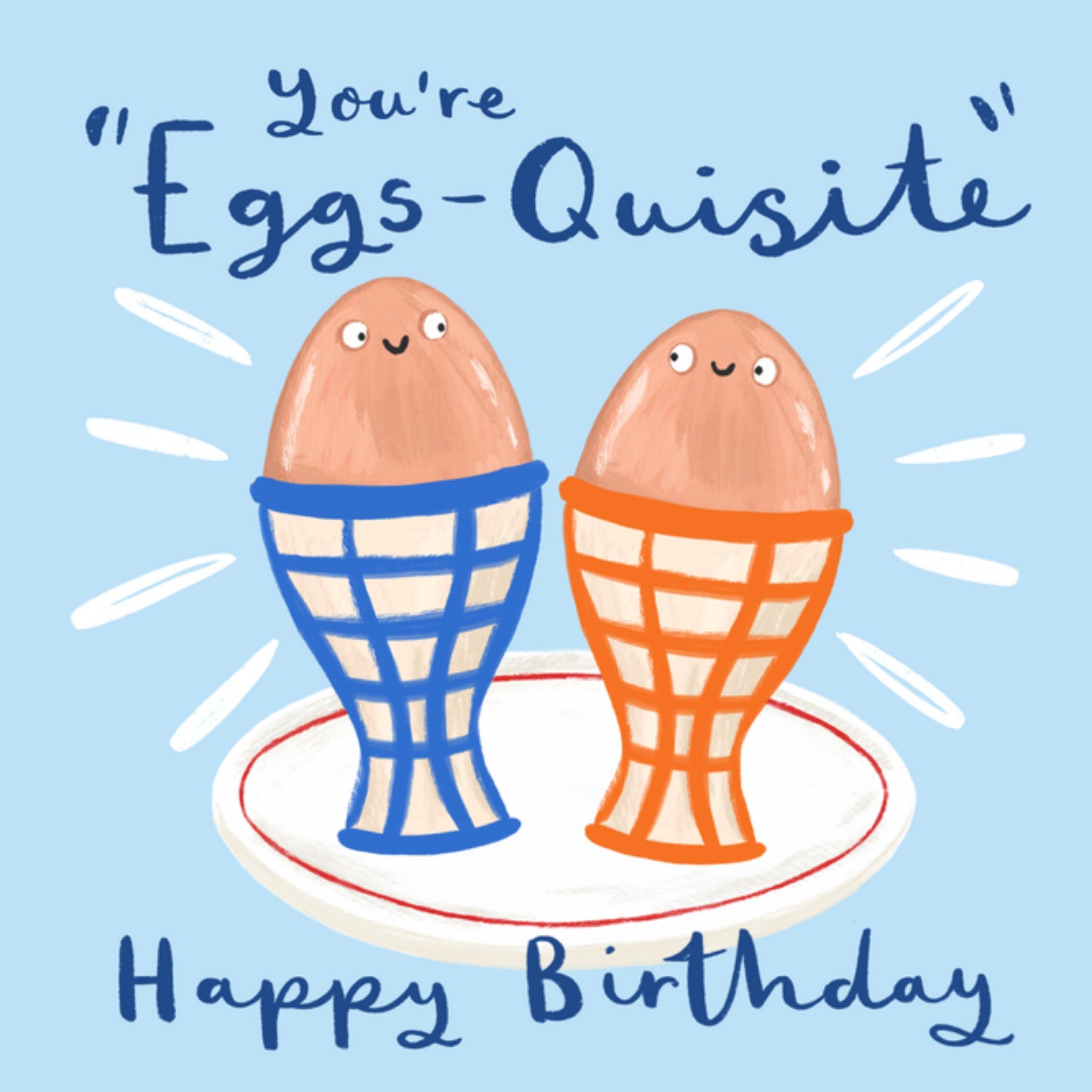 Moonpig You're Eggs-Quisite Illustrated Eggs Birthday Card