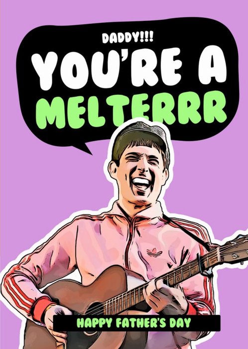 Ferry Clever Funny Illustrated Scottish Singer Father's Day Card