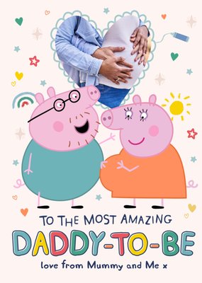 Peppa Pig Daddy-To-Be Photo Upload Father's Day Card