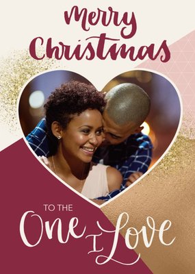 Merry Christmas To The One I Love Photo Upload Christmas Card