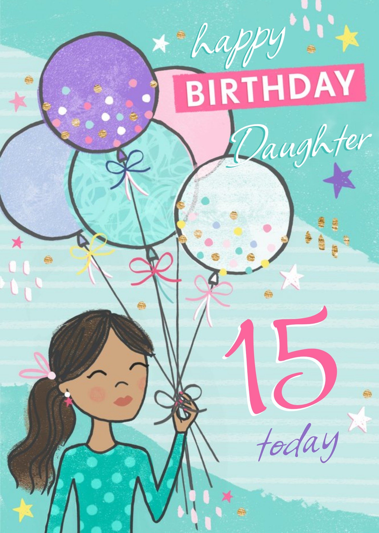 Moonpig Happy Birthday Daughter Personalised Birthday Card