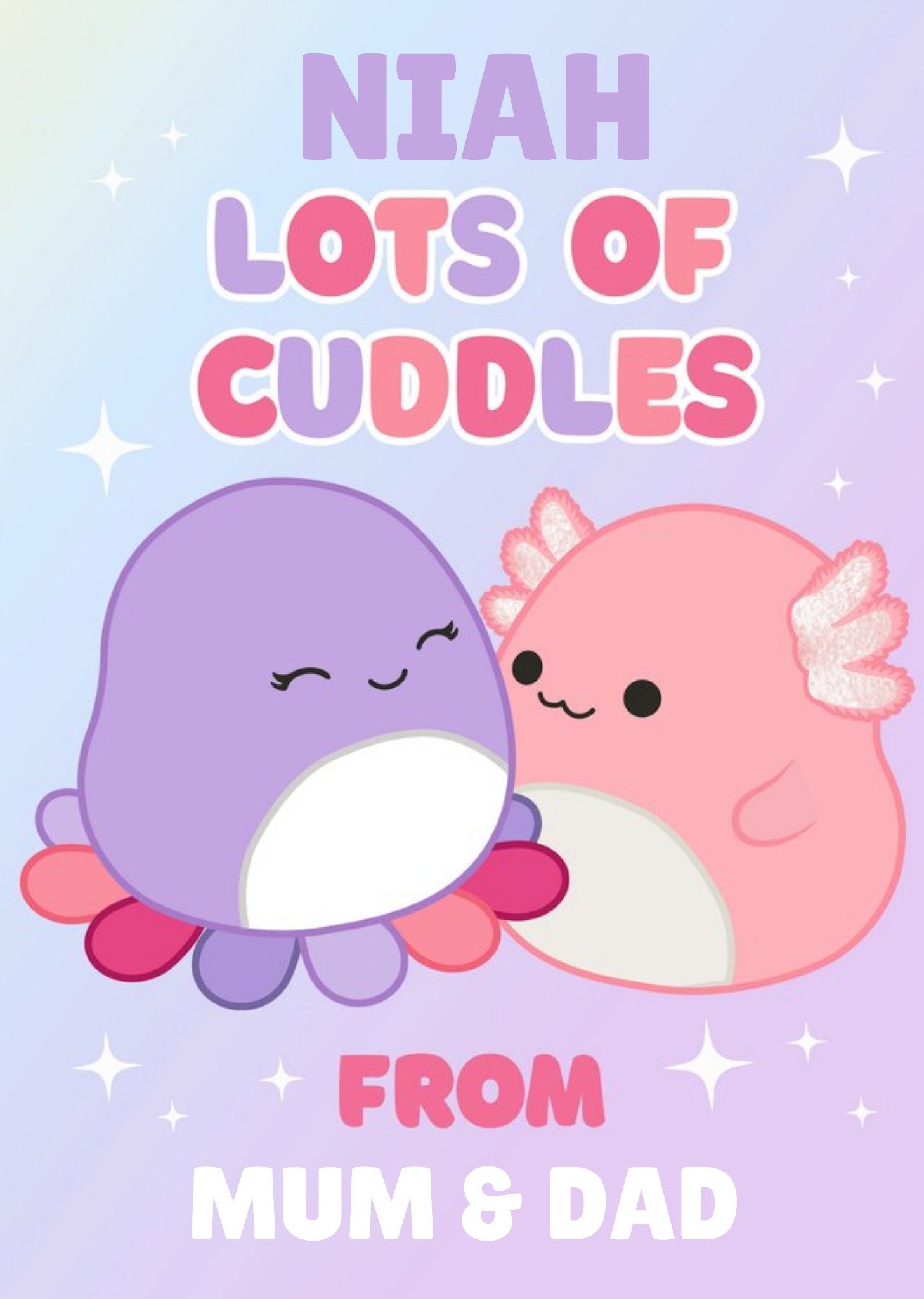 Moonpig Squishmallows Lots Of Cuddles Card