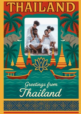 Greetings From Thailand Photo Upload Card