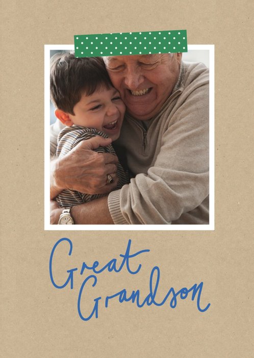 Great Grandson Birthday Card - Photo Upload