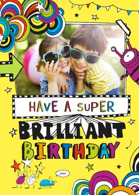 Tom Gates Super Brilliant Photo Upload Activity Birthday Card