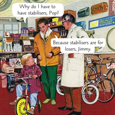 Stabilisers Vintage Artwork Card