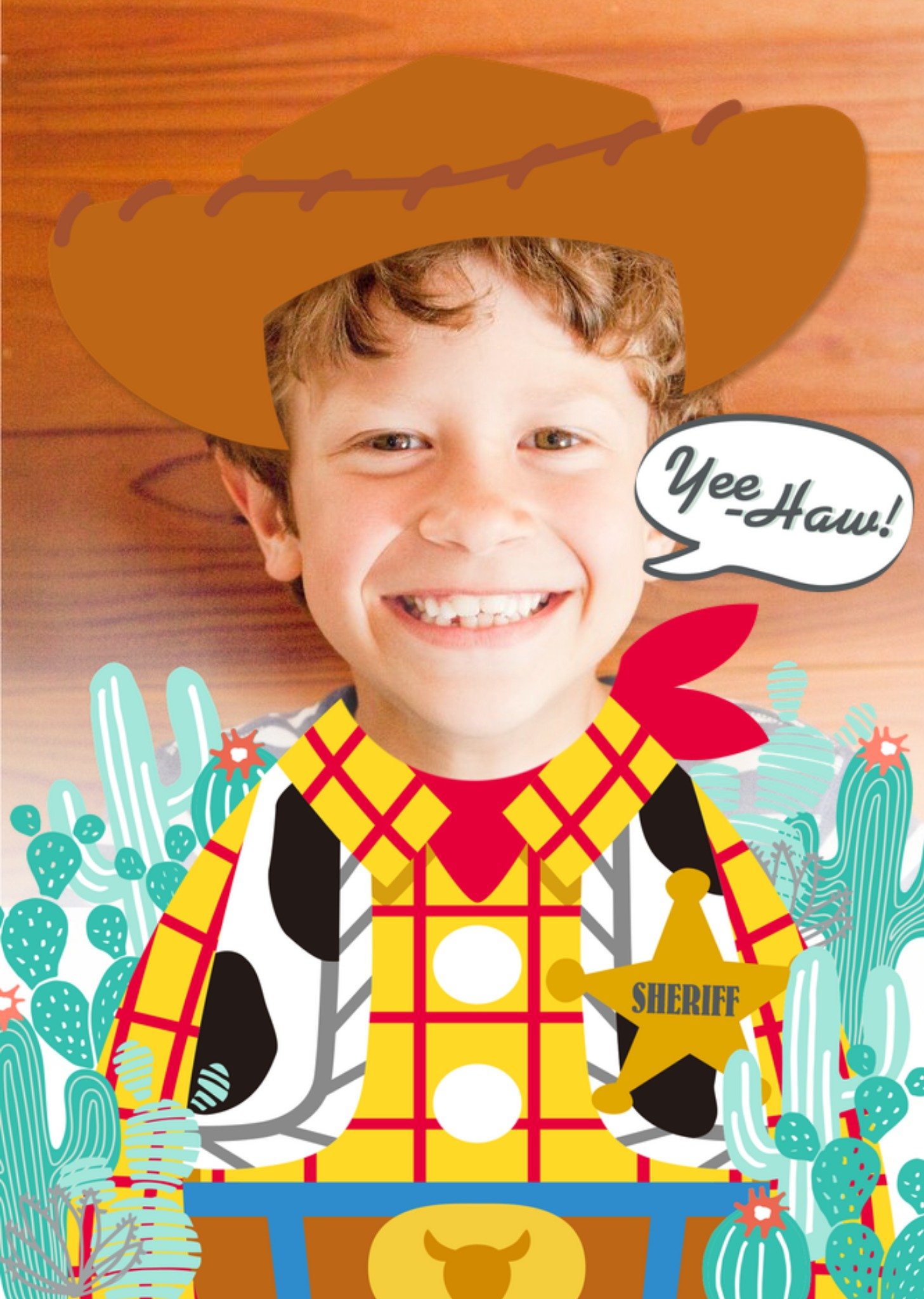 Disney Toy Story Woody Photo Upload Card