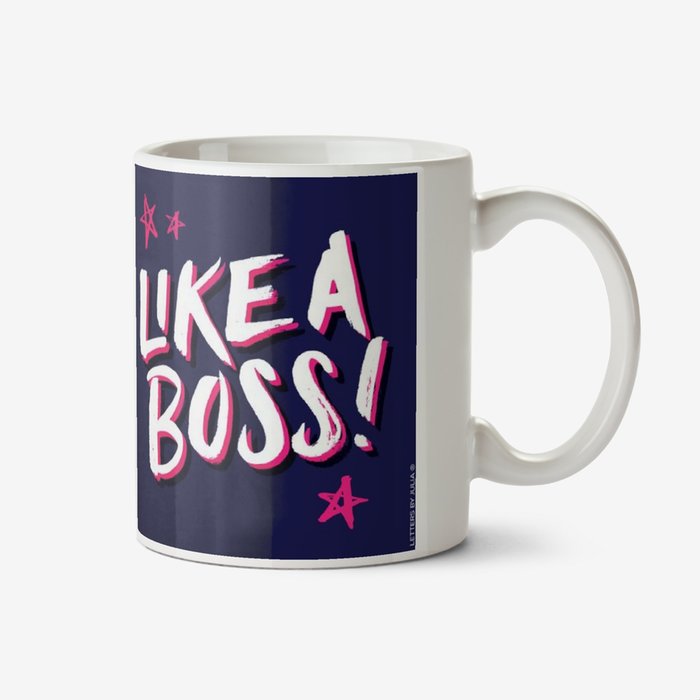 Like A Boss Graffiti Type Birthday Mug