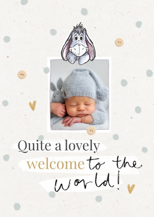 Lovely Welcome To The World Photo Upload New Baby Card