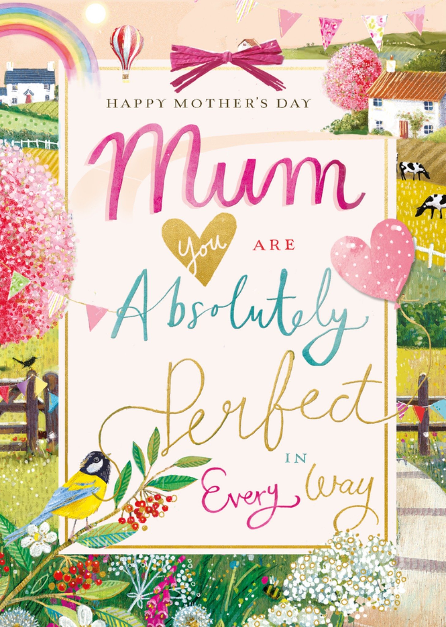 Ling Design Mum You Are Absolutely Perfect Mother's Day Card , Large