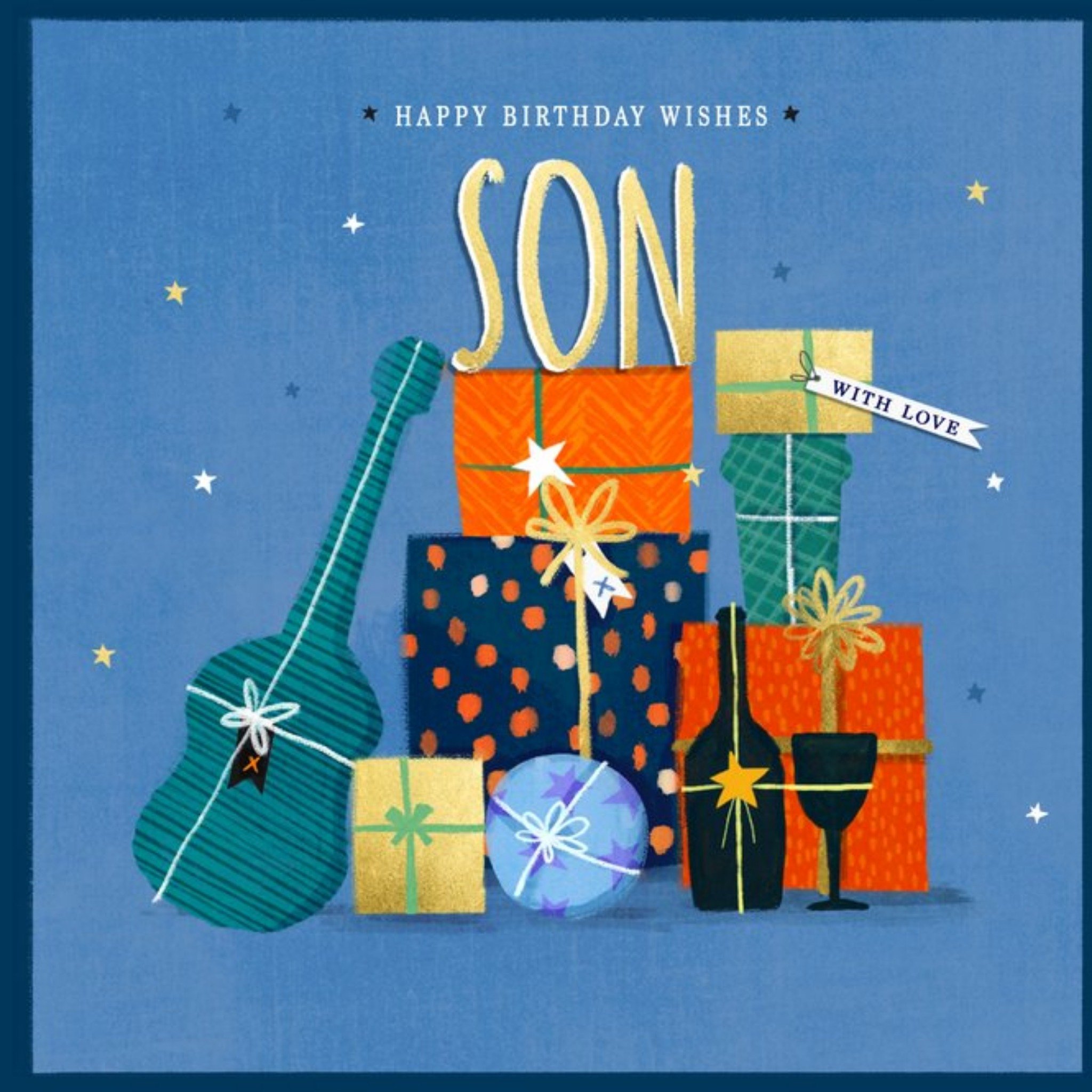 Moonpig Illustration Gifts Design Happy Birthday Wishes Son With Love Card
